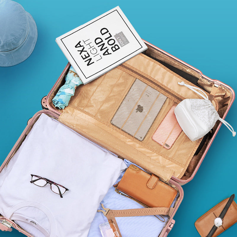Luggage Set 3 Piece Set Suitcase  - Rose Gold
