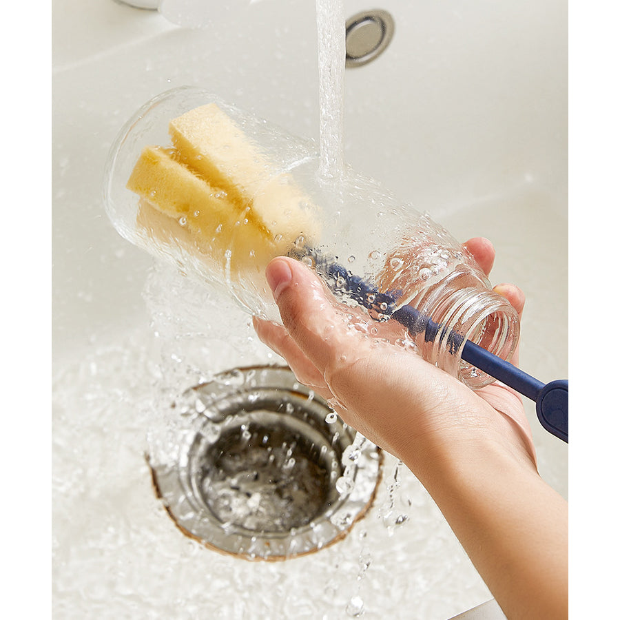 Oil Bottle 500ml Glass Oil Dispenser, Oil and Vinegar Dispenser with Silica Gel Pourers - Yellow