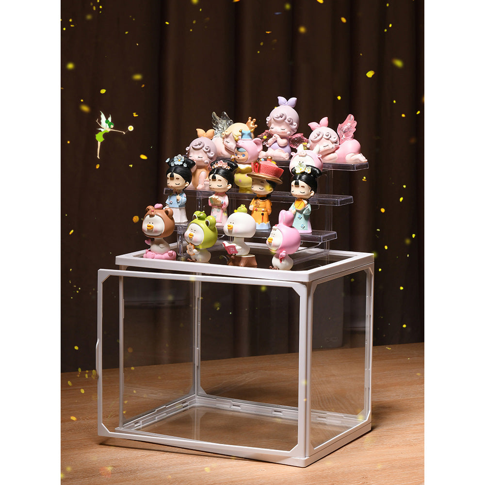 Clear Glass Box Display Case for Collectibles Action Figures