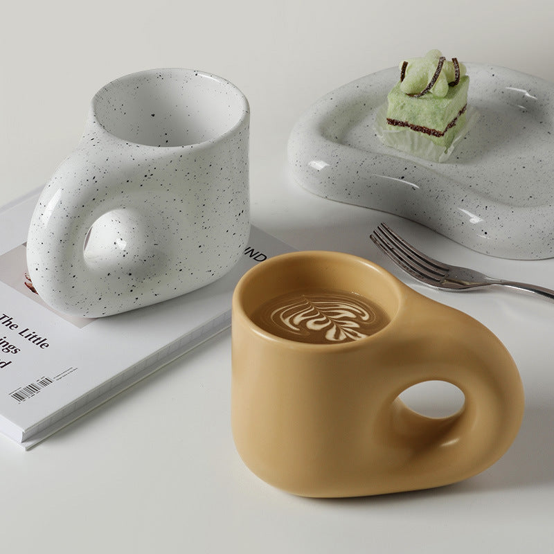 Morandi mug and coaster set Yellow