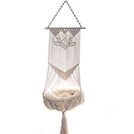 Hanging rope pet bed