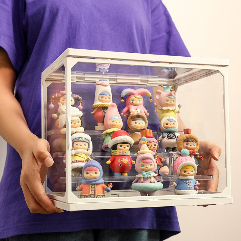 Clear Glass Box Display Case for Collectibles Action Figures
