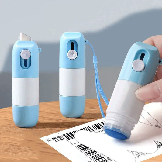 2 Pack 2in1 Privacy Protector Thermal Paper Correction Fluid Message Eraser Pen