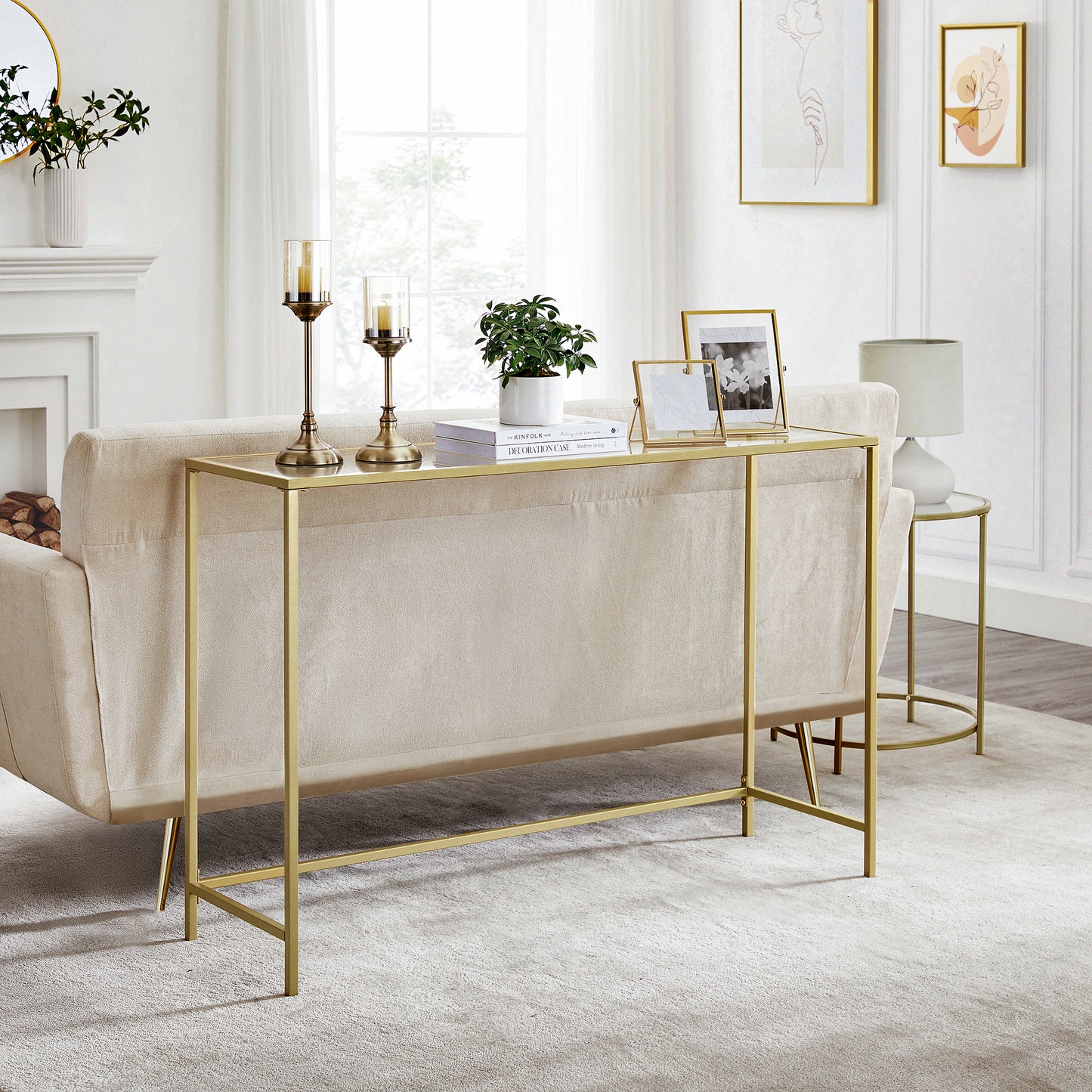 VASAGLE Console Table Hall Table - 120cm