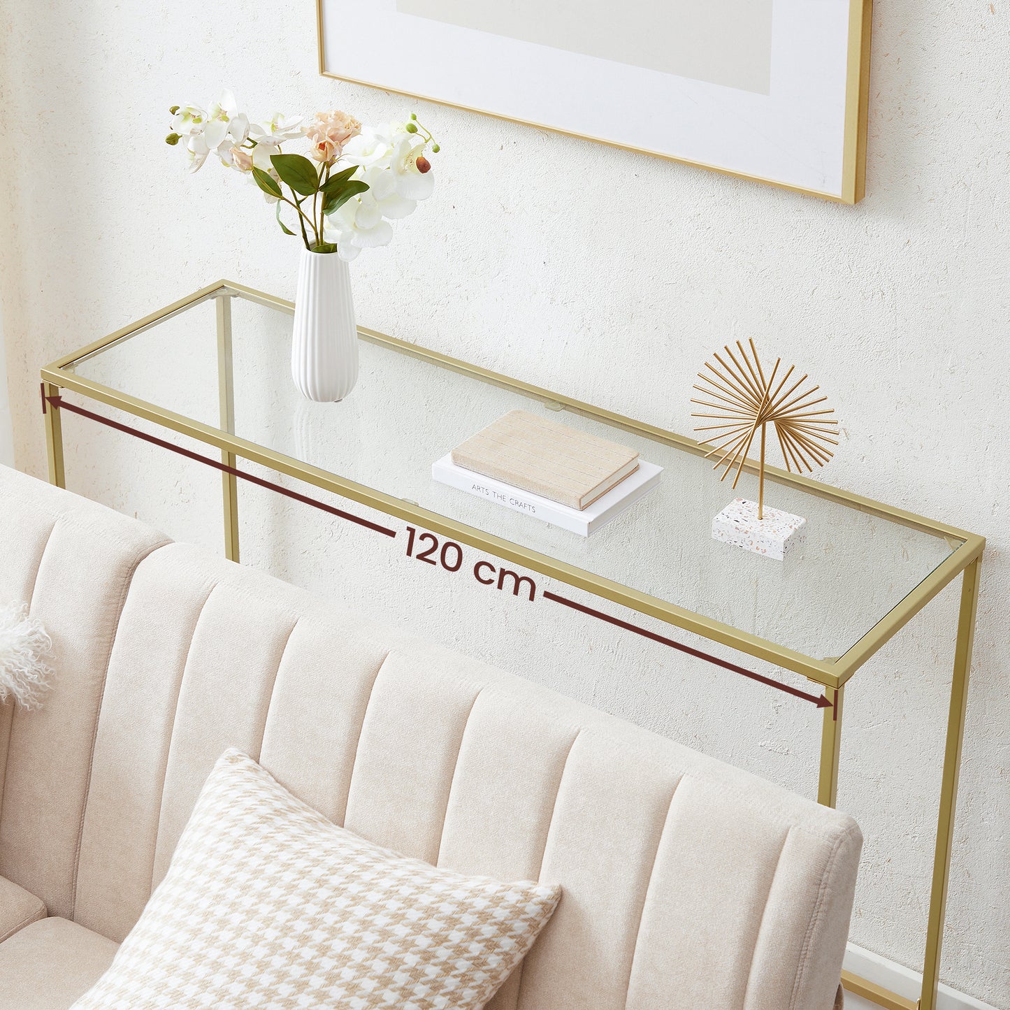 VASAGLE Console Table Hall Table - 120cm