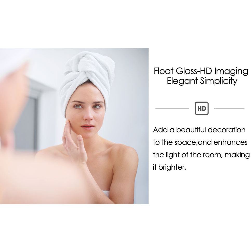 Full Body Mirror Full Length 165 cm Aluminum Frame Modern Round Corner Wall Mirrors Floor Mirror