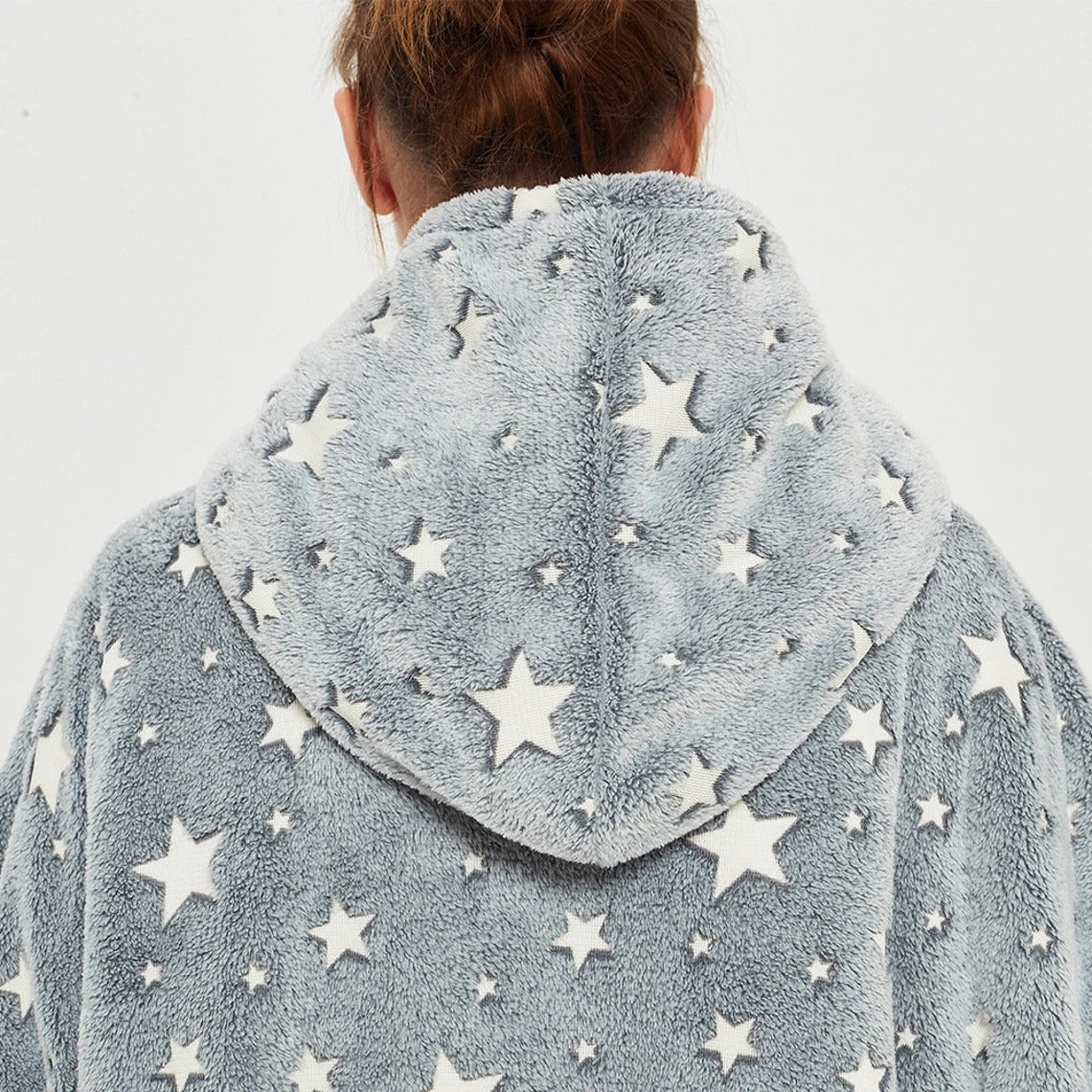 EXTRA THICK Oversized Microfiber Wearable Blanket Gray