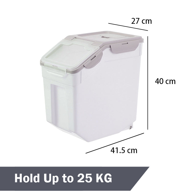 25KG Large Pet Dog Cat Food Storage Container (41.5 x 27 x 40 cm)